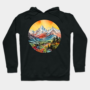 Mountain Landscape Beautiful Hoodie